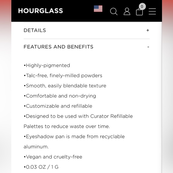 NIB - HOURGLASS Curator Eyeshadow Refill - Ice - Picture 6 of 13